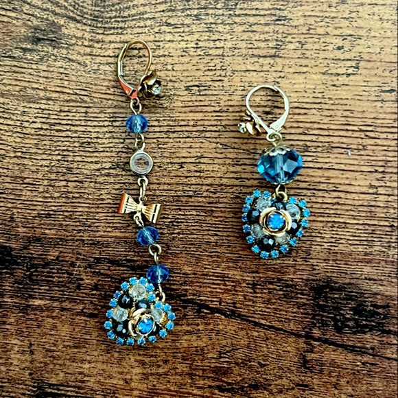 Betsey Johnson Jewelry - Beautiful Betsey Johnson Asymmetrical Dangle Earrings